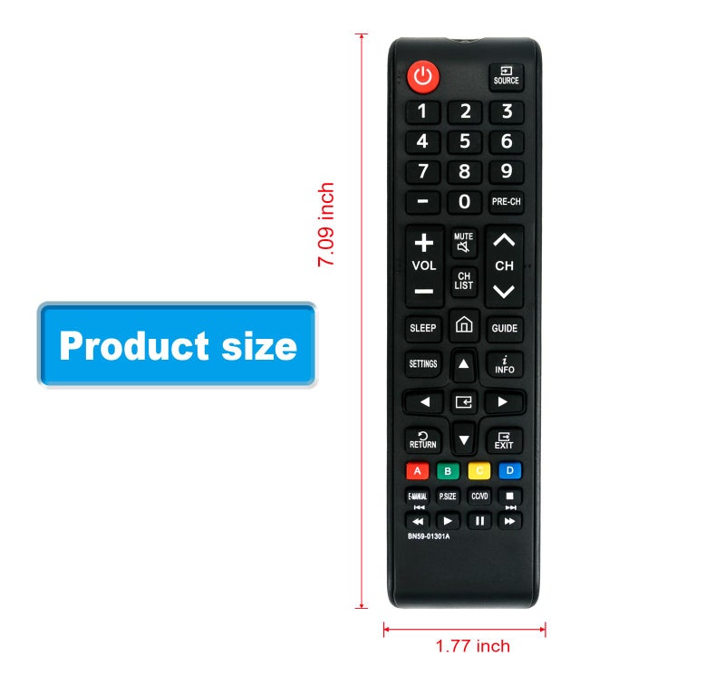 AULCMEET BN59-01301A Replacement Remote Control Compatible with Samsung Smart TV UN40NU6070F UN40NU7100F UN40NU7200F UN43NU7100F UN43NU710DF UN49NU6300F UN50NU6900B UN50NU6900F UN50NU6950F UN50NU7100F - Image 3